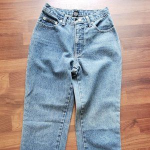Women's NY Jeans Classic 6 Petite Straight Leg Medium Blue